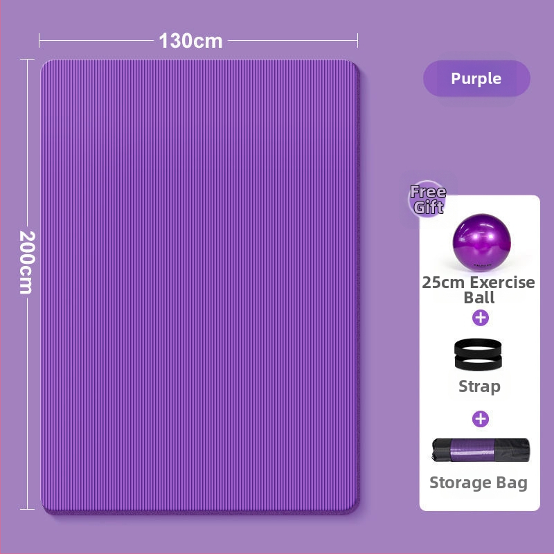 Strong Merchants nitrila jogas paklājs diviem, 8 mm biezums