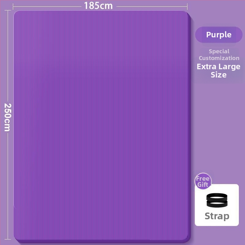 Strong Merchants nitrila jogas paklājs diviem, 8 mm biezums