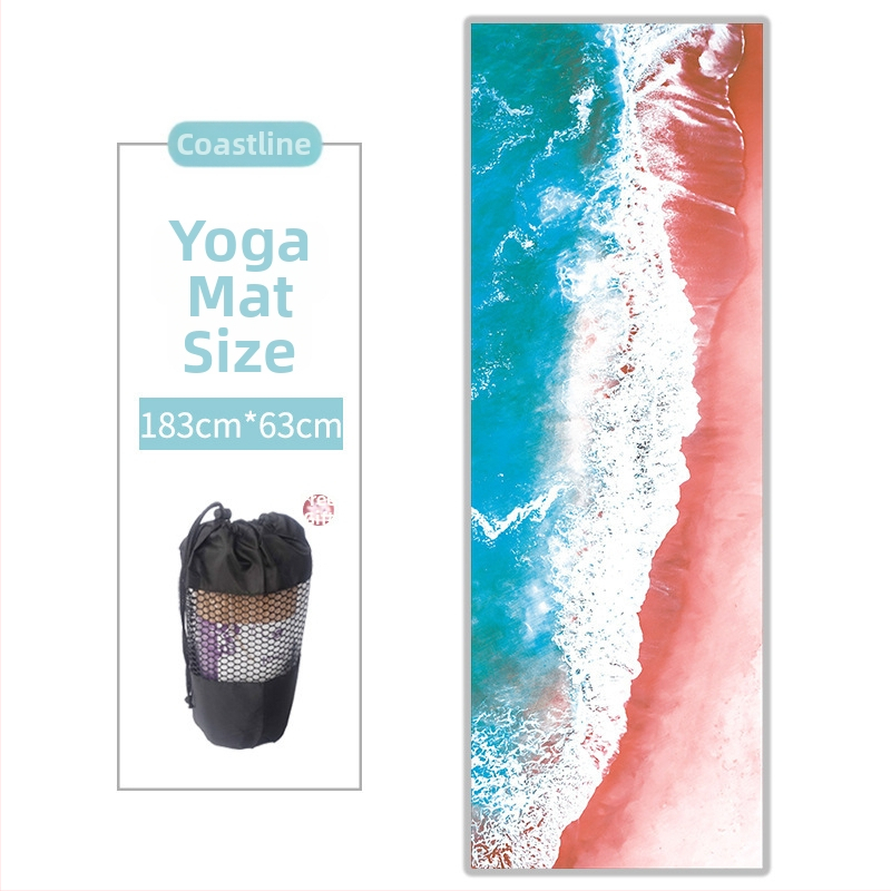 Joga paklāja dvielis - mikrošķiedra, 3 mm biezums, 480 g, pielāgojams