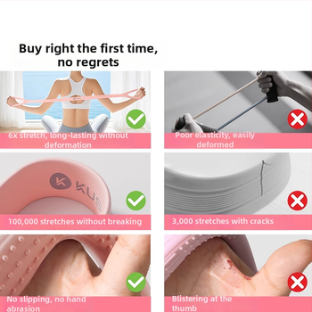 Figure-8 pretestības josta muguras un plecu stiepšanai – mājas treniņi un joga, ABS (Zīmols: KUS; Materiāls: ABS; Piemērošana: muguras/plecu stiepšana)