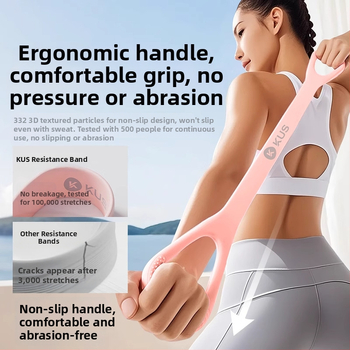 Figure-8 pretestības josta muguras un plecu stiepšanai – mājas treniņi un joga, ABS (Zīmols: KUS; Materiāls: ABS; Piemērošana: muguras/plecu stiepšana)