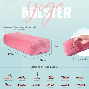 Fette jogas atbalsta spilvens Iyengar un Yin jogai – kakla skriemeļa atbalsts, jostas spilvens, taisnstūra dizains