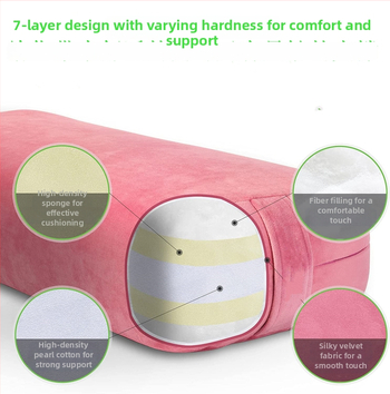 Fette jogas atbalsta spilvens Iyengar un Yin jogai – kakla skriemeļa atbalsts, jostas spilvens, taisnstūra dizains