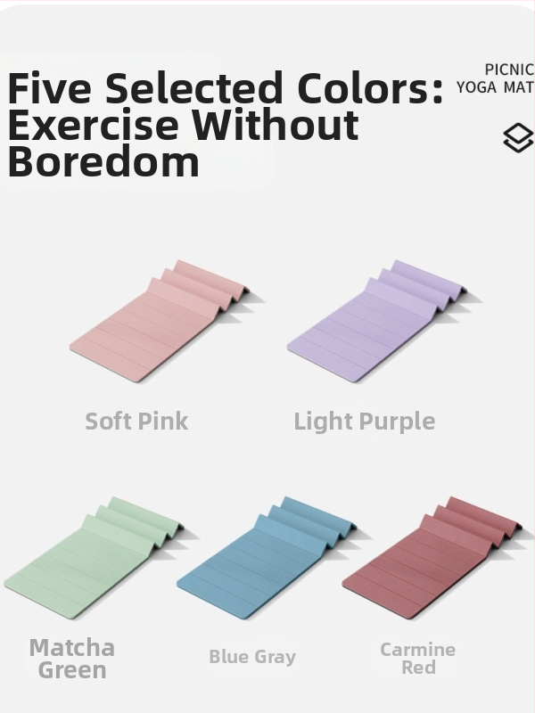 Salokāma TPE jogas paklājiņš — neslīdošs, bez smaržas, 6 mm biezums