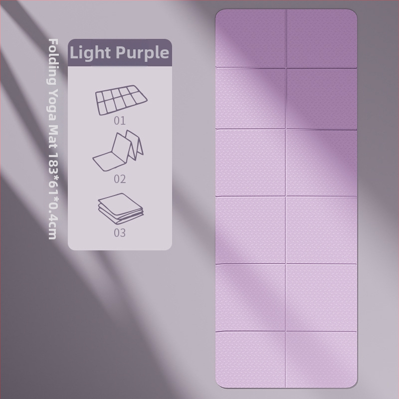 Salokāma TPE jogas paklājiņš — neslīdošs, bez smaržas, 6 mm biezums