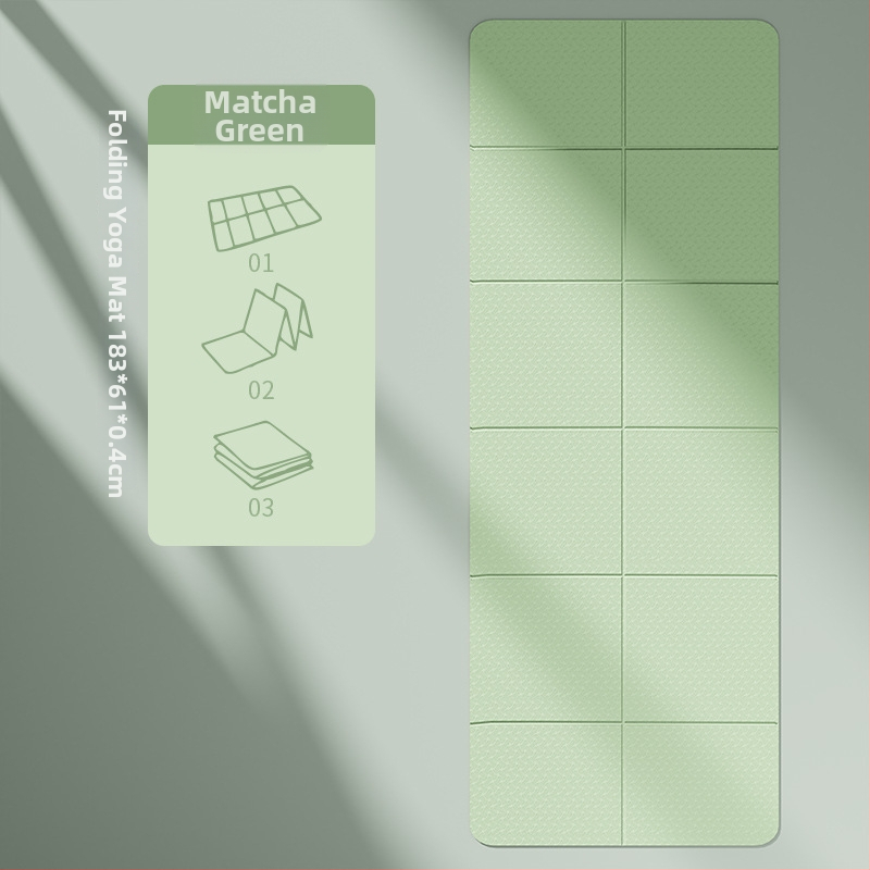 Salokāma TPE jogas paklājiņš — neslīdošs, bez smaržas, 6 mm biezums