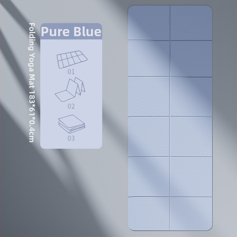 Salokāma TPE jogas paklājiņš — neslīdošs, bez smaržas, 6 mm biezums