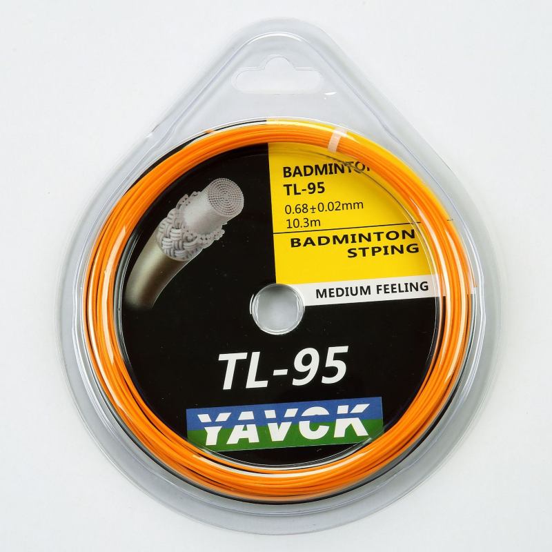 YAVCK Tl9565 badmintona raketes stīga – sintētisko šķiedru zīds, augsta elastība, treniņiem un sacensībām