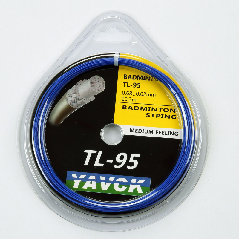 YAVCK Tl9565 badmintona raketes stīga – sintētisko šķiedru zīds, augsta elastība, treniņiem un sacensībām