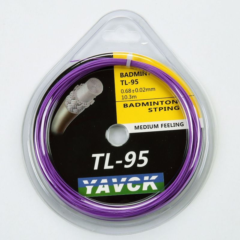 YAVCK Tl9565 badmintona raketes stīga – sintētisko šķiedru zīds, augsta elastība, treniņiem un sacensībām