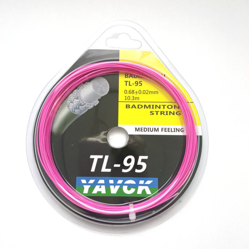 YAVCK Tl9565 badmintona raketes stīga – sintētisko šķiedru zīds, augsta elastība, treniņiem un sacensībām