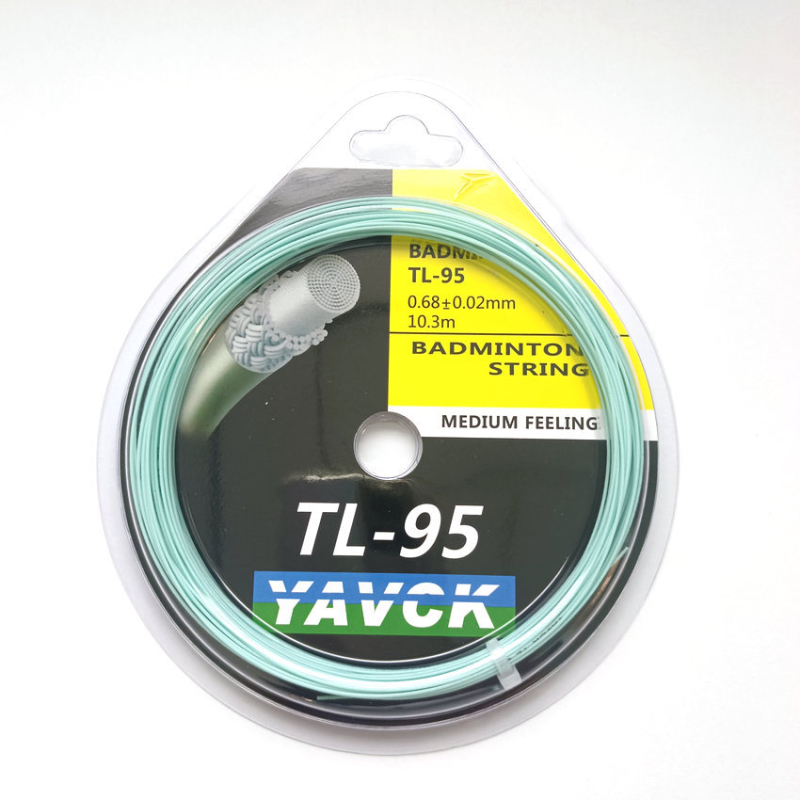 YAVCK Tl9565 badmintona raketes stīga – sintētisko šķiedru zīds, augsta elastība, treniņiem un sacensībām