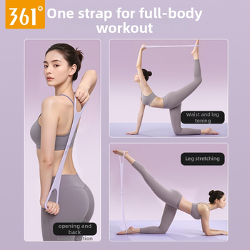 Pretestības lente ar astoņveidīgu dizainu muguras izstiepšanai – silikona mājas jogas fitnesa aprīkojums