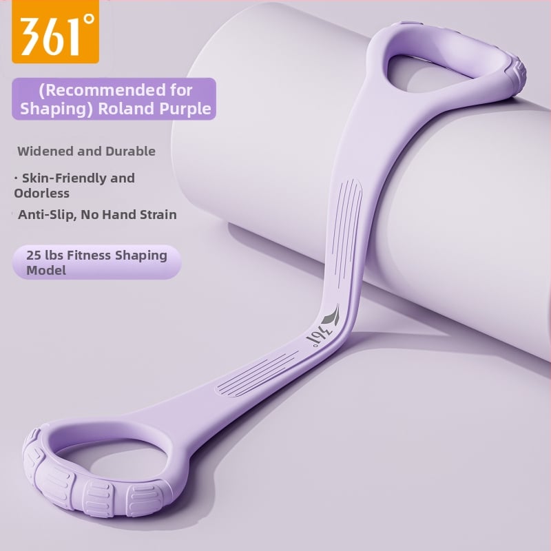 Pretestības lente ar astoņveidīgu dizainu muguras izstiepšanai – silikona mājas jogas fitnesa aprīkojums