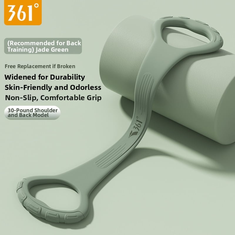 Pretestības lente ar astoņveidīgu dizainu muguras izstiepšanai – silikona mājas jogas fitnesa aprīkojums