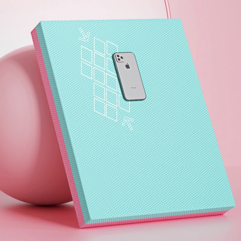 Joga paklājs ar ģeometrisku rakstu, 6 mm biezums, materiāls TPE, svars 200–600