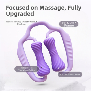 Dudli kāju masāžas riņķa rolis – gredzenveida divriteņu kāju stiprinājums, muskuļu relaksācija, jogas palīgs