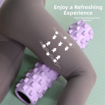 EVA putas masāžas veltņa, pusmēness formas, ķermeņa veidošanai un muskuļu izstiepšanai