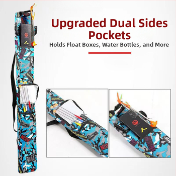 Salokāma makšķerēšanas kāta un lietussarga uzglabāšanas soma – viegla PVC soma