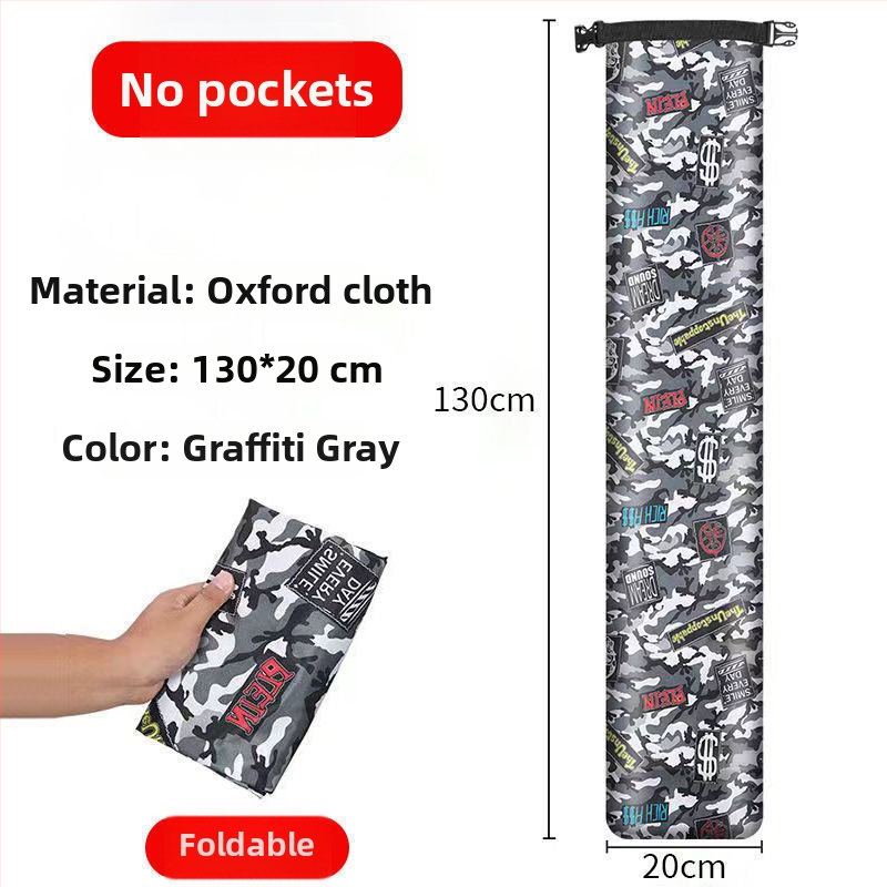 Salokāma makšķerēšanas kāta un lietussarga uzglabāšanas soma – viegla PVC soma