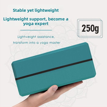 Joga bloks no Excellent plastic; piemērots fitnesa aprīkojumam, ķermeņa vingrošanai un deju kustībām; kategorija: jogas papildierīces