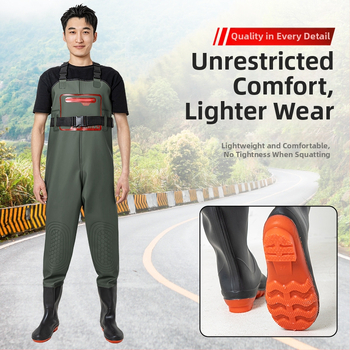 Unisex žvejybos lietaus apranga su integruotomis vandens kelnįmis – atspari vandeniui, dilimui, visus metų laikus