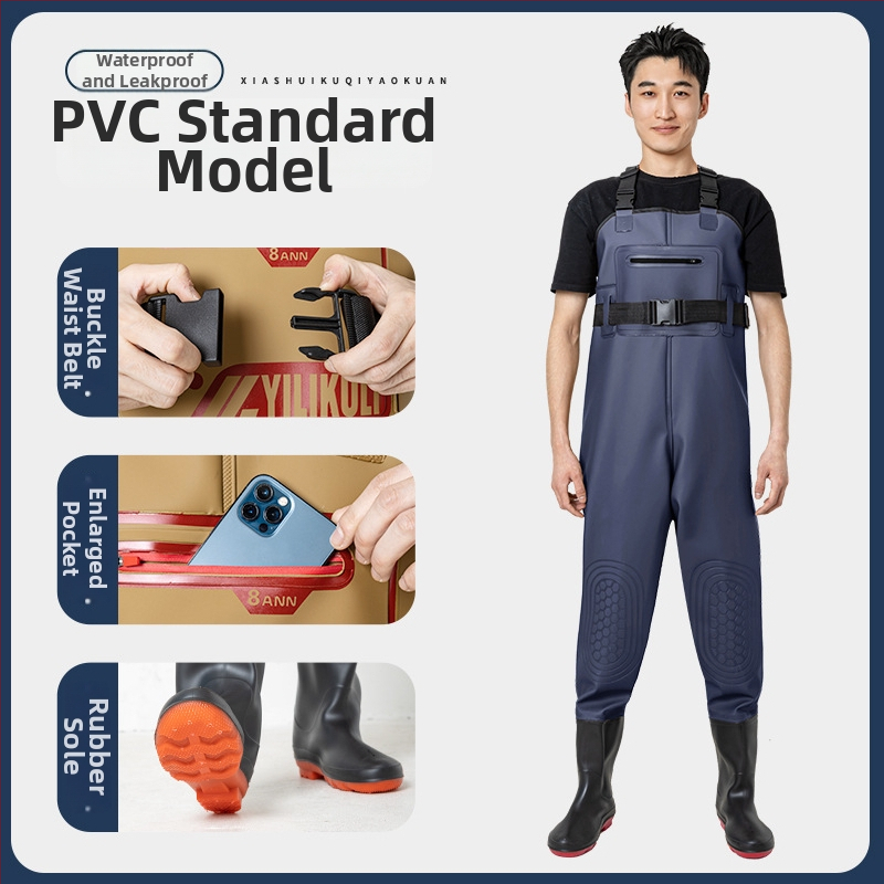 Unisex žvejybos lietaus apranga su integruotomis vandens kelnįmis – atspari vandeniui, dilimui, visus metų laikus