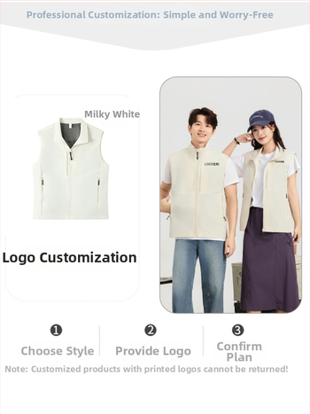 Férfi munkás mellény, több zsebbel, álló gallér, előről cipzár, laza kardigán szabás, 100% poliészter