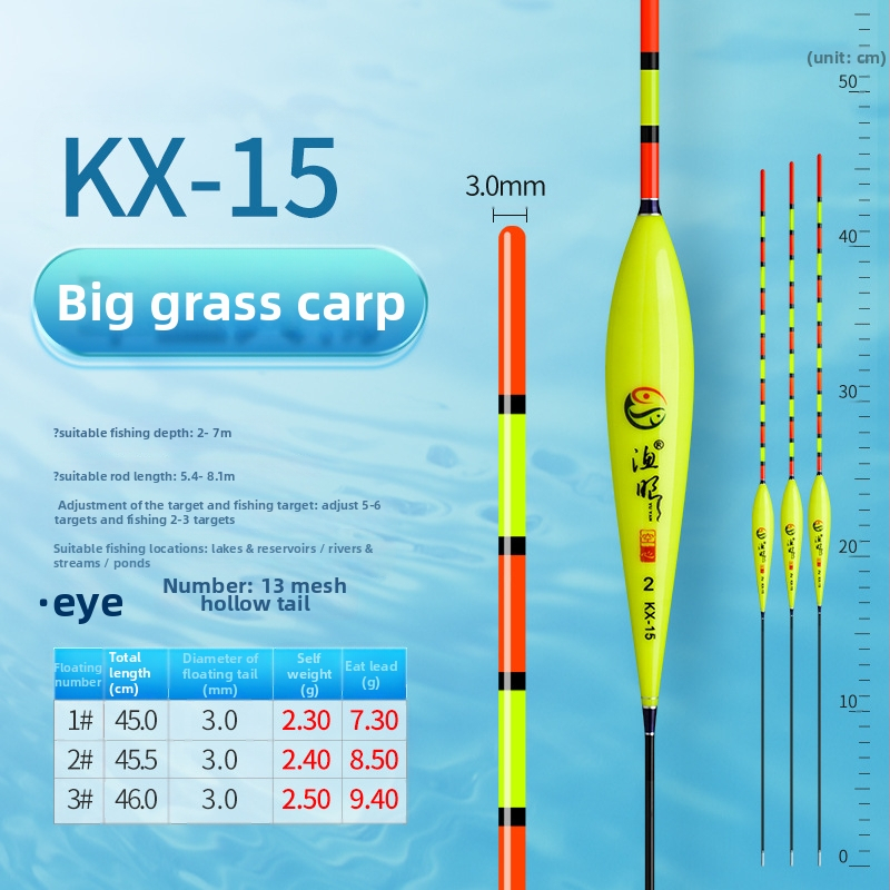 Vertikālais drift makšķerēšanas pludiņš, Fishing eyes, nano materiāls