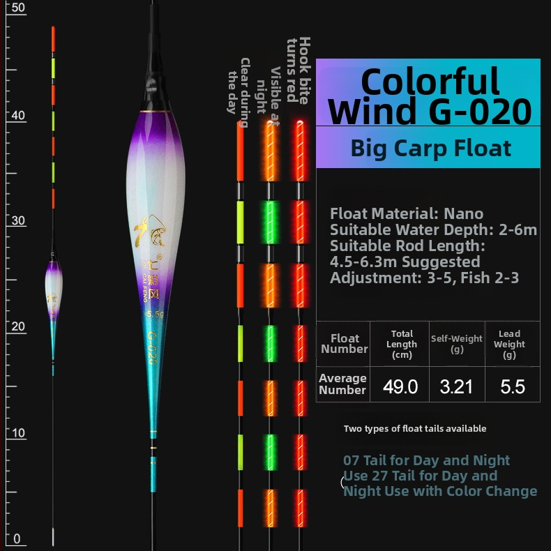 Colorful Wind zvejas plūds — kompozit materiāls, kategorija: peld plūdi/buji, licencēta privātā zīmols