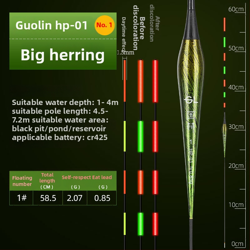 Vertikālais dreifs plūds ar gaismas efektu – bez svina, nano materiāls; lielām zivīm, trollings