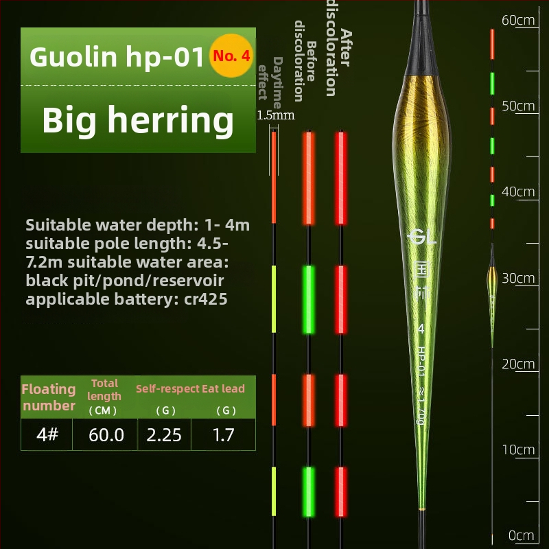 Vertikālais dreifs plūds ar gaismas efektu – bez svina, nano materiāls; lielām zivīm, trollings