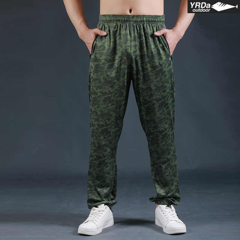 Ice Silk žvejybos kelnes – Maskuotė, Saulės apsauga, Kvėpuojančios, Greitai džiūsta, Unisex leggings