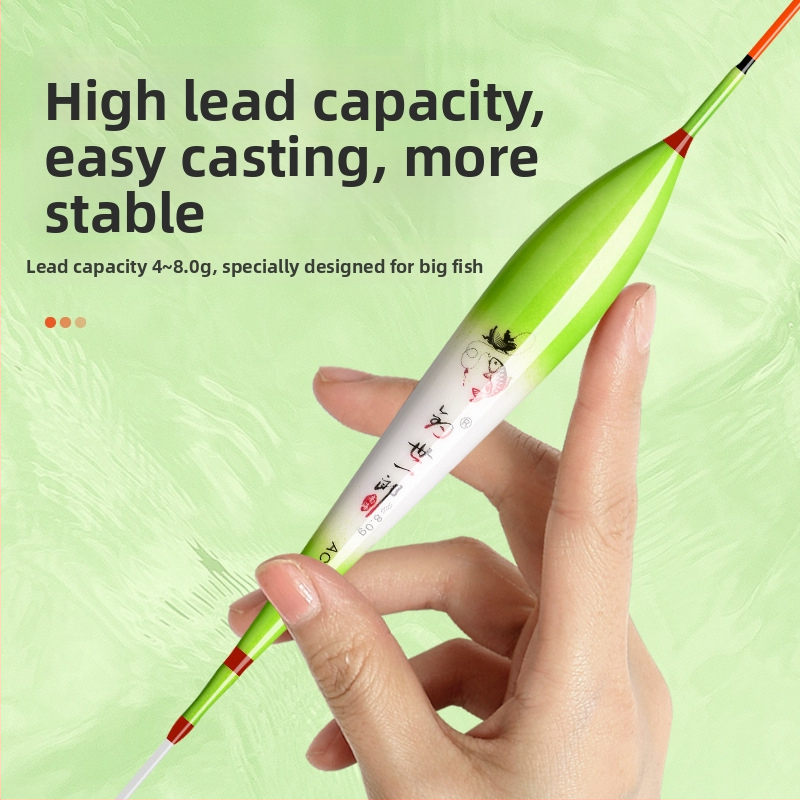 Yushijilang vertikālais zvejas pludiņš — nanometra materiāls, augsta jutība, garš darbības diapazons, sprādzienizturīgs gals