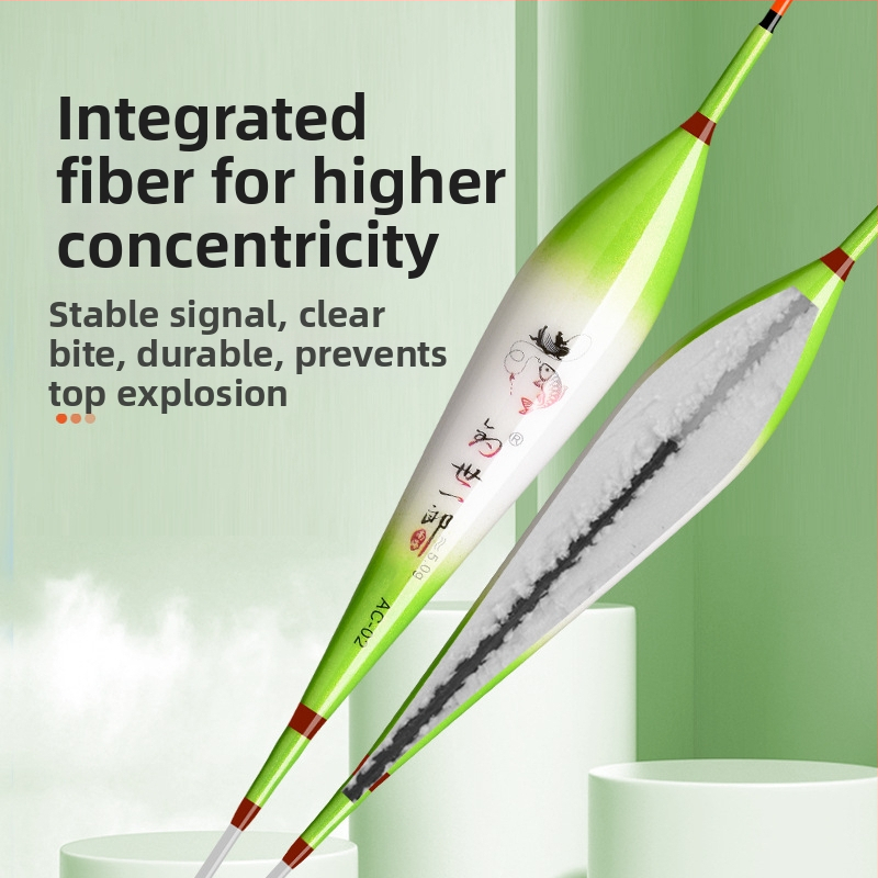 Yushijilang vertikālais zvejas pludiņš — nanometra materiāls, augsta jutība, garš darbības diapazons, sprādzienizturīgs gals