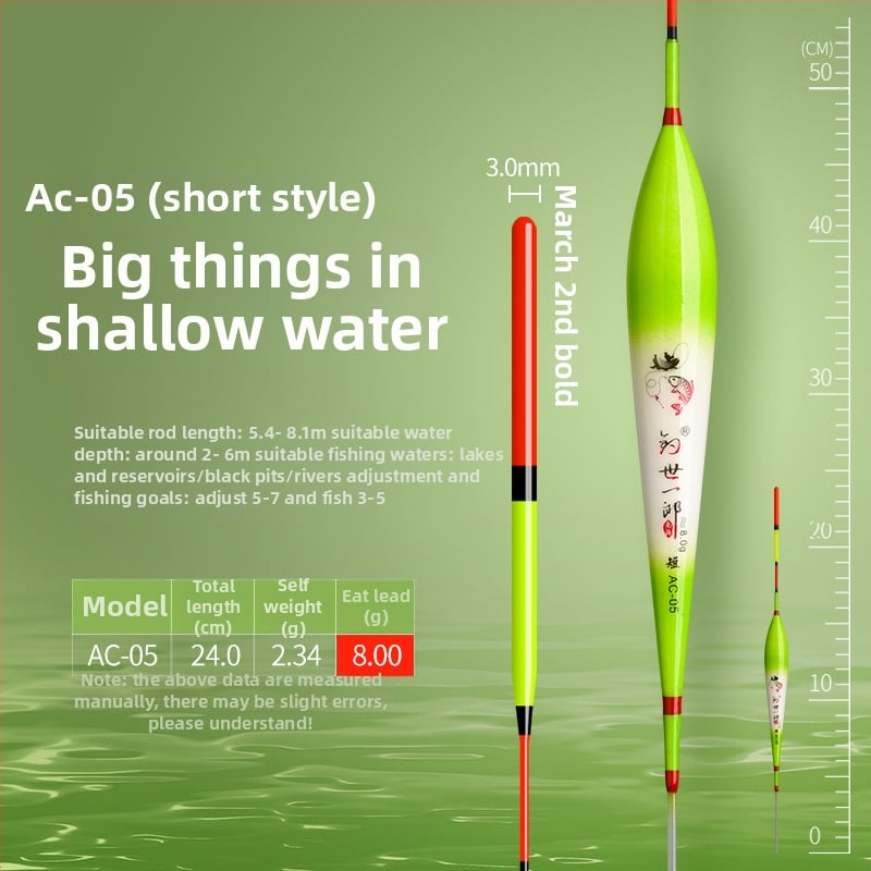 Yushijilang vertikālais zvejas pludiņš — nanometra materiāls, augsta jutība, garš darbības diapazons, sprādzienizturīgs gals