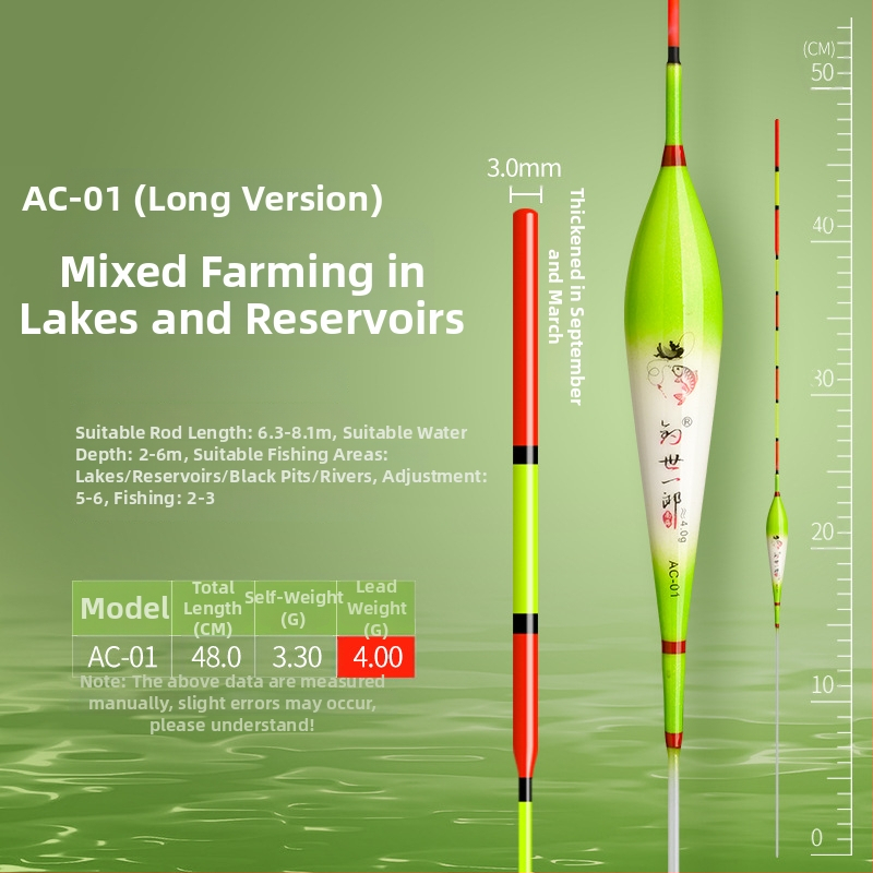 Yushijilang vertikālais zvejas pludiņš — nanometra materiāls, augsta jutība, garš darbības diapazons, sprādzienizturīgs gals