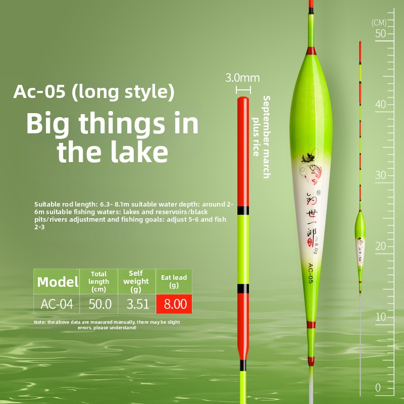 Yushijilang vertikālais zvejas pludiņš — nanometra materiāls, augsta jutība, garš darbības diapazons, sprādzienizturīgs gals