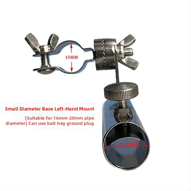 Happy Tiger Nerūsējošā tērauda makšķerēšanas krēsla piederumi – trīsdaļīgs komplekts ar ēsmu uzglabāšanu un zivju aizsargājošu turētāju