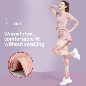 Kombinirana skup zaštitnih sportskih uređaja za zapešća, lakat, koljena i gležnjeve – najlon konstrukcija; univerzalna veličina;pogodno za odbojku