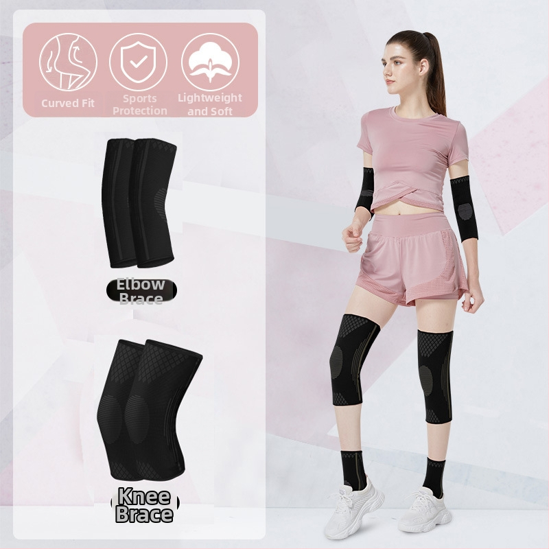 Kombinirana skup zaštitnih sportskih uređaja za zapešća, lakat, koljena i gležnjeve – najlon konstrukcija; univerzalna veličina;pogodno za odbojku