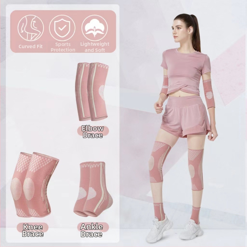 Kombinirana skup zaštitnih sportskih uređaja za zapešća, lakat, koljena i gležnjeve – najlon konstrukcija; univerzalna veličina;pogodno za odbojku