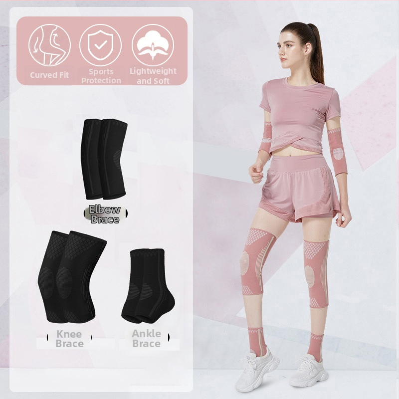 Kombinirana skup zaštitnih sportskih uređaja za zapešća, lakat, koljena i gležnjeve – najlon konstrukcija; univerzalna veličina;pogodno za odbojku