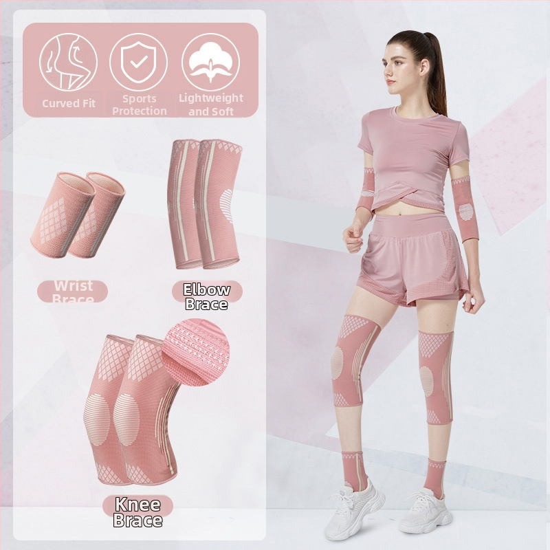 Kombinirana skup zaštitnih sportskih uređaja za zapešća, lakat, koljena i gležnjeve – najlon konstrukcija; univerzalna veličina;pogodno za odbojku