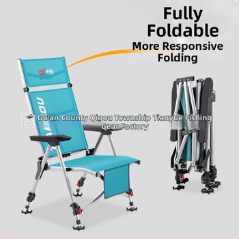 Zvejas krēsls, Eiropas stila, saliekams, viegli pārvietojams, visos apvidos — oglekļa tērauds, Tianyou