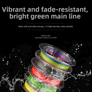 PE galvenā līnija - 8 pavedienu, ārkārtīgi gluda, grimstoša, 100 m