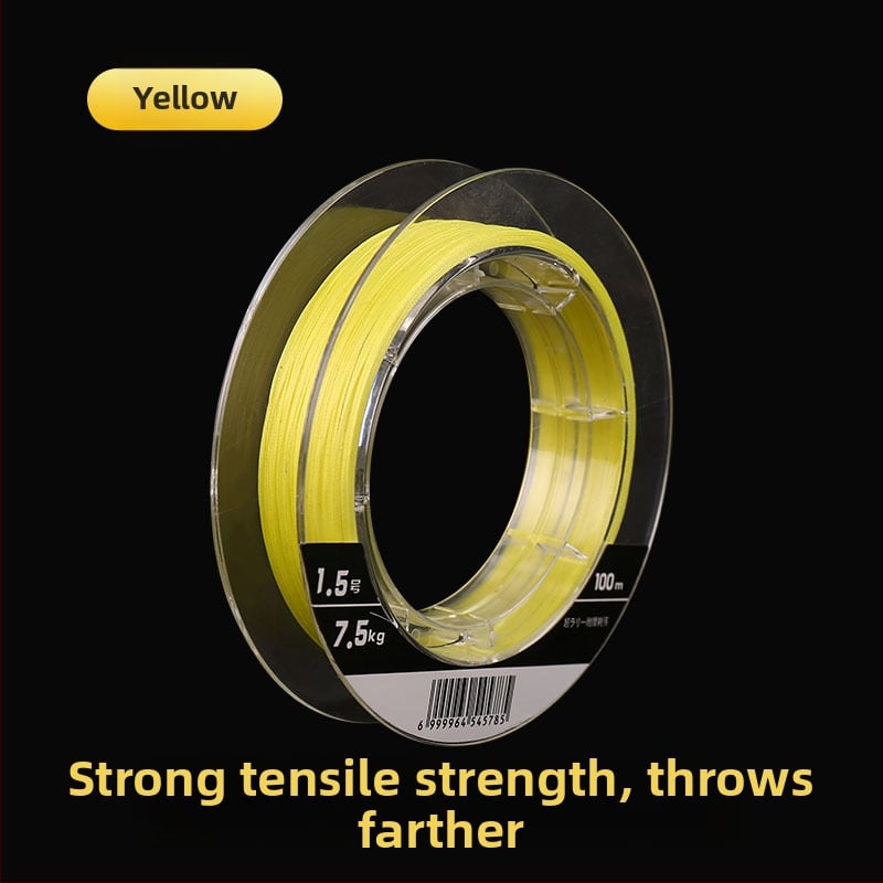 PE galvenā līnija - 8 pavedienu, ārkārtīgi gluda, grimstoša, 100 m