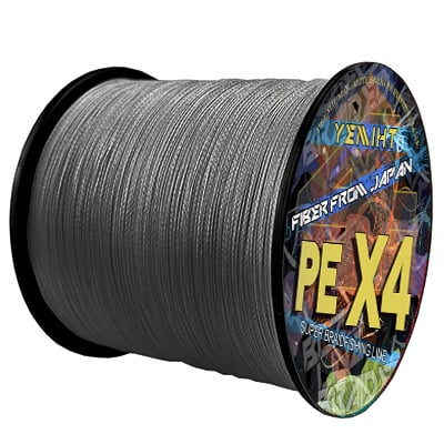 4šķiedru PE pletā galvenā līnija, zīmols YEMIHT, makšķerēšanas līnija, iepakojumā 180 gab