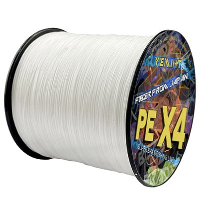 4šķiedru PE pletā galvenā līnija, zīmols YEMIHT, makšķerēšanas līnija, iepakojumā 180 gab