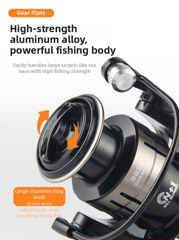 HAUT TON pilnmetāla spole spiningam garajiem metieniem jūras makšķerēšanai, izturīgs pret sāļo ūdeni